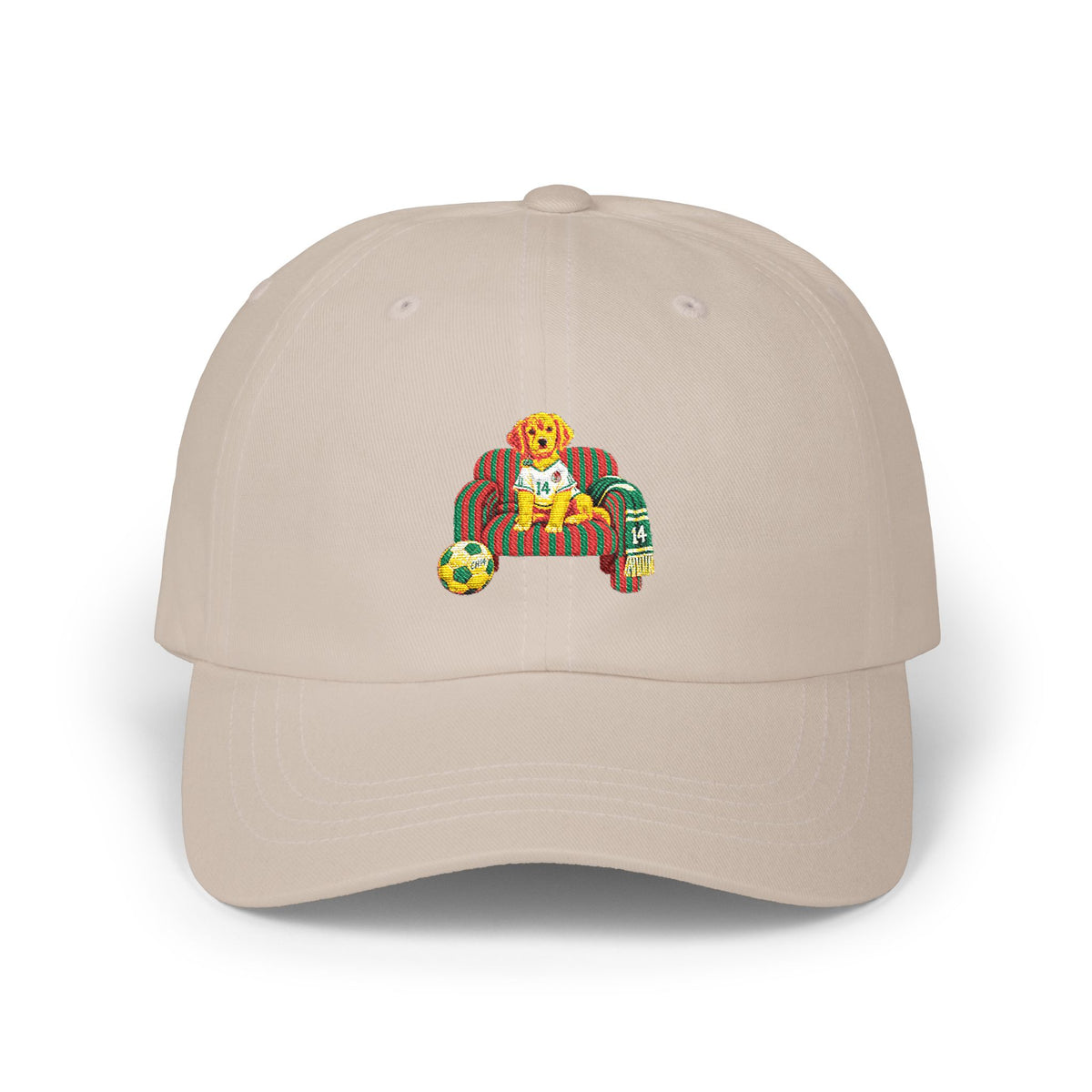Dog on Sofa' Dad Cap