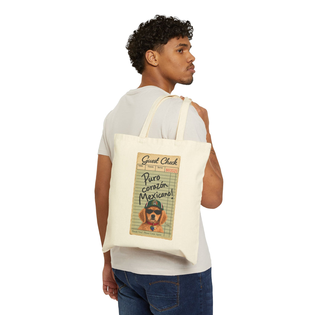 Puro Corazón Mexicano' Tote Bag