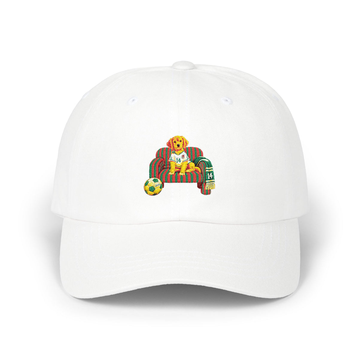 Dog on Sofa' Dad Cap