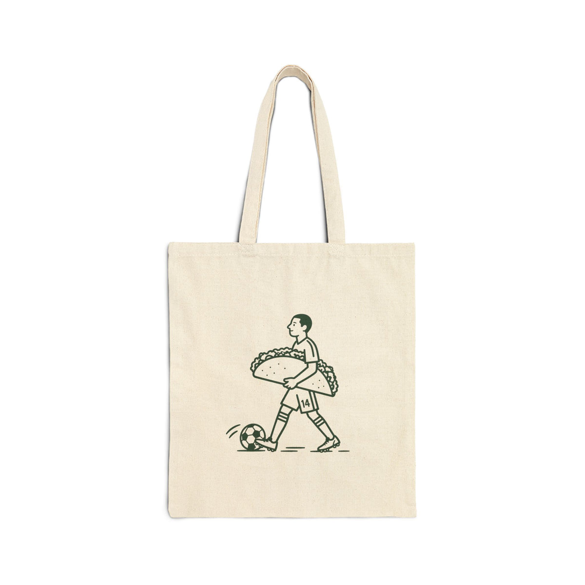 Soccer Player Taco' Tote Bag