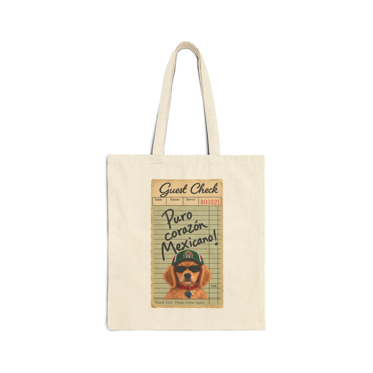 Puro Corazón Mexicano' Tote Bag